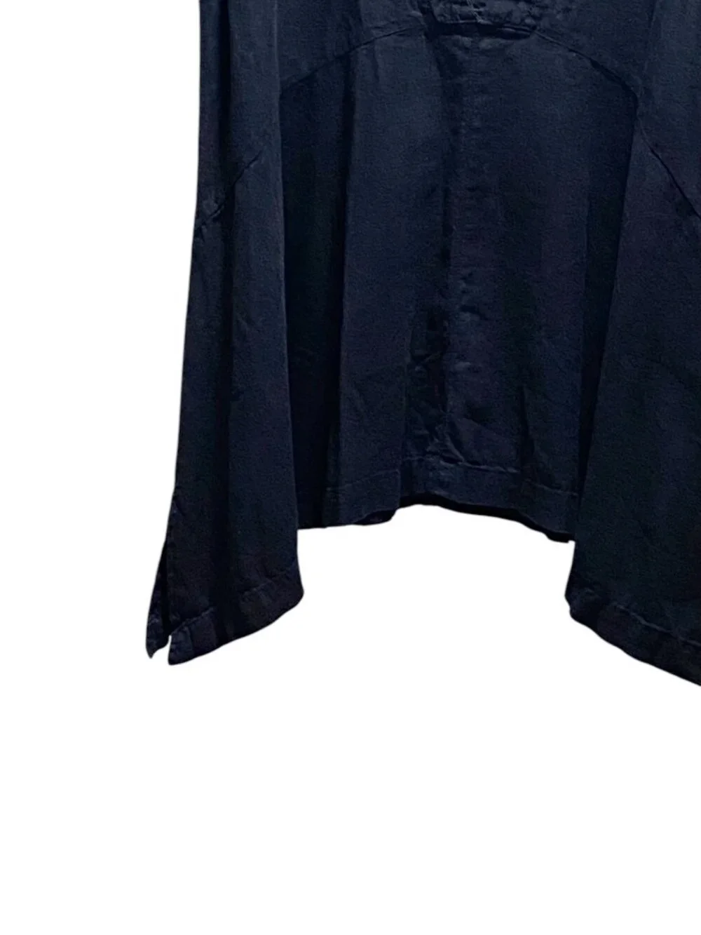 Ellos Linen Tunic Black Size L (18/20) Minimalist Spring Beach Coastal Vacation - Picture 7 of 13